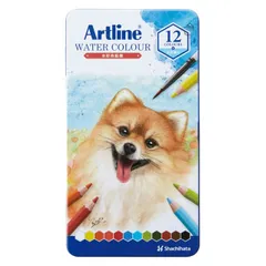 シヤチハタ アートライン 水彩色鉛筆 １２色セット KCP-W12C/Hのサムネイル