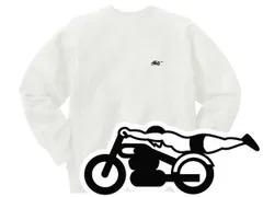 リバース縫製 サイドリブ スピードアディクト SWEAT WHITE × BLACK/白ビンテージスウェットチャンピオントリコタグランタグ単色タグ単タグ