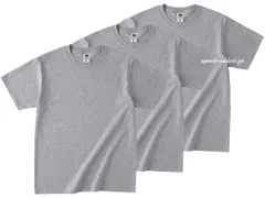 FRUIT OF THE LOOM 日本人向け仕様 Tシャツ 3pc SET GRAY/灰色 グレイ パック tpack tee 無地t アメリカ 綿 usa cotton クルーネック crewneck 半袖