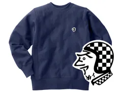 リバース縫製 サイドリブ SPEED ADDICT TRADE MARK SWEAT NAVY/紺ネイビービンテージスウェットチャンピオンランナーズタグランタグ古着90s