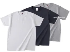 FRUIT OF THE LOOM 日本人向け仕様 Tシャツ 3pc SET WHITE + BLACK + GRAY/crewneck アメカジ ラギット 定番 半袖 パック tpack tee 無地 tパック