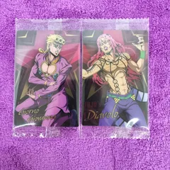 ジョルノ・ジョバァーナ  ディアボロ  2枚  ジョジョの奇妙な冒険 ～The Animation Special Ⅱ～ ウエハース カード 最新