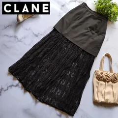 24SS クラネ 2WAY LACE LAYERED SKIRT スカート S