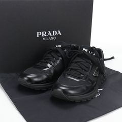 美品】PRADA 2EE366 プラダ レザー スニーカー size7 - メルカリ
