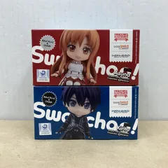 グッドスマイルカンパニー SAO すわっちゃお！ キリト/アスナ 塗装済み可動フィギュア 未開封品【M4346-003】