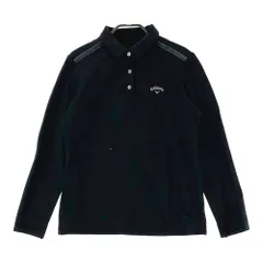 サイズ：L CALLAWAY キャロウェイ  長袖ポロシャツ  ブラック系 [240101649636] ゴルフウェア レディース ストスト