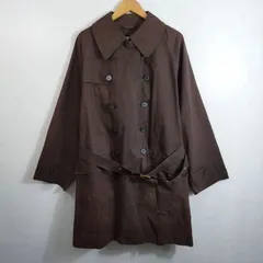 Mackintosh マッキントッシュ ゴム引きトレンチコート スコットランド製 英国製 ハンドメイド アウター コットン スプリング ベルト付き 古着 VINTAGE ブラウン系 40C581