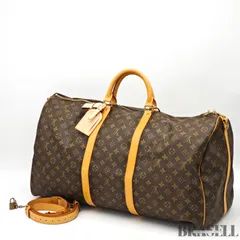 LOUIS VUITTON キーポルバンドリエール60 M41412 バッグ ボストンバッグ 大容量 旅行 ブラウン レディース メンズ ショルダーストラップ パドロック 鍵