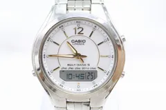 【W306-5】動作品 CASIO LINEAGE MULTIBAND5 カシオ リニエージ マルチバンド5 デジアナ 電波ソーラー 腕時計 LCW-M200 メンズ
