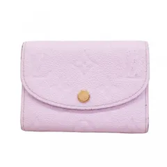 【6cb2623-k】ルイヴィトン カードケース モノグラム・アンプラント ポルトモネロザ M82394 アイリス【中古】レディース