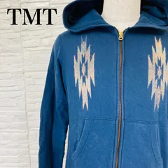 TMT ティーエムティー ジップアップパーカー ネイティブ柄 ネイビー M 0269Kのサムネイル