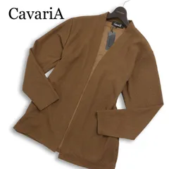 【新品 未使用】 CavariA キャバリア 通年 総柄★ 羽織り カーディガン ガウン Sz.48 メンズ キャメルのサムネイル