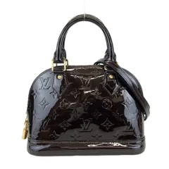 LOUIS VUITTON ルイ・ヴィトン アルマBB ヴェルニ  ハンドバッグ ショルダーバッグ M91678 レディース ヴェルニ モノグラムヴェルニ アマラント 中古