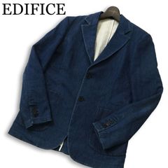 極美品】EDIFICE チェック柄 テーラードジャケット 46 - メルカリ