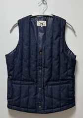 The DUFFER of St.GEORGE INDIGO LABEL デニム素材 ダウンベスト Sのサムネイル