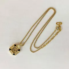 ChristianDior クリスチャンディオール ヴィンテージ ネックレス ペンダント アクセサリー レディース ゴールド系