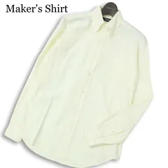 Maker's Shirt メーカーズシャツ 鎌倉 通年★ 長袖 オックスフォード ストライプ ボタンダウン シャツ Sz.39/87 メンズ