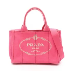 プラダ PRADA トートバッグ CANAPA カナパ マゼンダ キャンバス カナパ 2wayトート レディース Used B