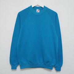 L 90s JERZEES スウェット ラグラン 無地 ターコイズ USA製 - メルカリ
