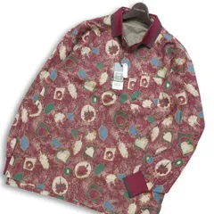 【新品 未使用】 Masters マスターズ 通年★ リーフ 総柄 長袖 ポロシャツ Sz.LL メンズ 大きいサイズ ゴルフ