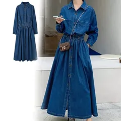 ★デニム風ワンピース★デニム風★送料込★アウトレット★