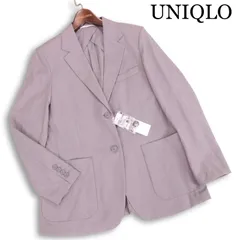 新品 25SS★ UNIQLO ユニクロ 通年 感動ジャケット★ リラックスフィット テーラード ジャケット Sz.M レディース 灰 未使用