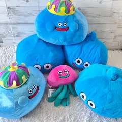 ドラゴンクエスト ぬいぐるみ キングスライム タグあり多数   ドラクエ 6点セット まとめ売り 6
