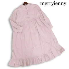 merry jenny メリージェニー 通年★ フリル チャイナ ロング フレア ワンピース Sz.F レディース