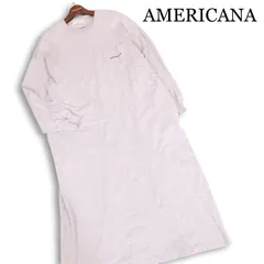 AMERICANA アメリカーナ 通年 ロゴ刺繍♪ マキシ ロング カットソー ワンピース Sz.F　レディース グレーのサムネイル