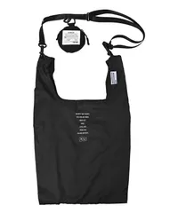 KiU キウ リユーサブルバッグ KiU REUSABLE BAG 防水 撥水 軽量 エコバッグ ショルダーバッグ マルシェバッグ ポーチ 2way コンパクト収納 おしゃれ かわいい ユニセックス メンズ レディース 男女兼用 ブラック K44 [ブラック]