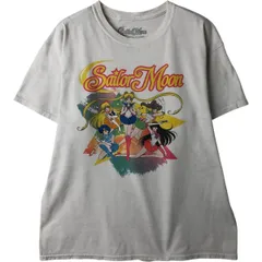 古着 SAILOR MOON セーラームーン アニメ キャラクタープリントTシャツ メンズL相当/eaa616630