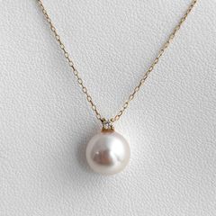 美品】4°C 金高騰 パール10K ゴールド ネックレス ワンポイント - メルカリ