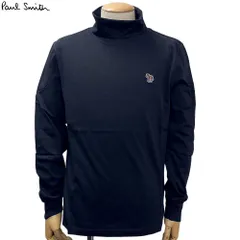 ポールスミス Paul Smith 新品 トップス 長袖Tシャツ タートルネック M2R 391U KZEBRA ダークネイビー コットン LS ROLL NECK TSHIRT ZEBRA ワンポイント シマウマ ゼブラ メンズ ハイネック Mのサムネイル