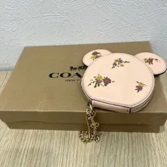 【未使用】ディズニー×コーチ 公式コラボ　コインケース ミッキーマウス Disney COACH