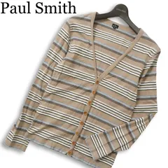 PS Paul Smith ポールスミス 通年★ マルチ ボーダー コットン カーディガン Sz.M　メンズのサムネイル