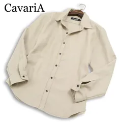 CavariA キャバリア 通年★ 織り柄 長袖 シャツ Sz.44 メンズ 日本製のサムネイル