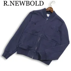 R.NEWBOLD ポールスミス 通年 ロゴ刺繍★ スウェット ジップアップ ブルゾン ジャケット Sz.M メンズ ネイビー