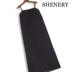 SHENERY シーナリー 通年★ 総針 ニット タイト マキシ キャミ ワンピース Sz.F レディース 黒