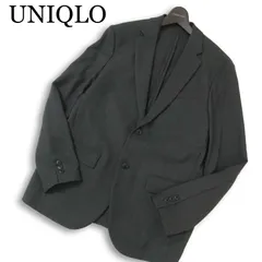 UNIQLO ユニクロ 通年 感動ジャケット★ SLIM FIT ウルトラライト ウールライク テーラード ジャケット Sz.L メンズ グレー