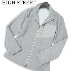 HIGH STREET ハイストリート 通年 切替★ スリム ジップアップ ジャケット ブルゾン Sz.L メンズ グレーのサムネイル