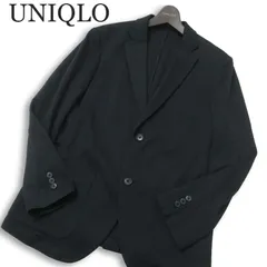 UNIQLO ユニクロ 通年 SLIM FIT★ コンフォート テーラード ジャケット Sz.M メンズ 黒