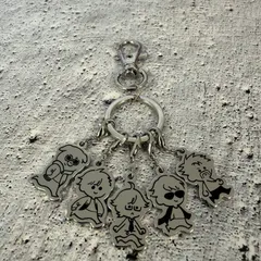 キャラクター キーホルダー チャーム6個付き バッグチャーム 新品