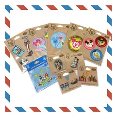 ディズニー ワッペン【10枚セット】 ミッキー＆ミニー＆ドナルド＆アリエル＆バルーンなど ハンドクラフト 東京ディズニーリゾート TDR