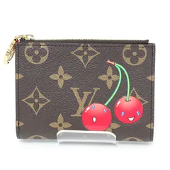 ルイヴィトン LV × TM ポルトフォイユ・リサ モノグラム チェリー M13420 二つ折り財布 村上隆 未使用品
