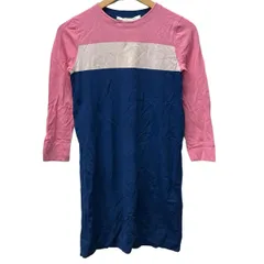DIANE VON FURSTENBERG(DVF)(ダイアン・フォン・ファステンバーグ) ワンピース サイズP M レディース - ネイビー×ピンク×ライトピンク