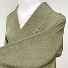 着物と帯 時流】K26200s◇正絹 江戸小紋◇鈴乃屋 美品 鶯色 - メルカリ