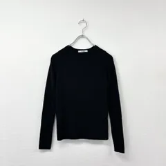 SLOANE スローン 14G リブ ラウンドネック ニット ブラック 系 サイズ 1 803-0015