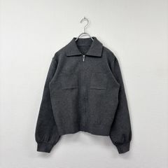BASEMENT ベースメント 襟付き ジップ ニット グレー 系 サイズ FREE 803-0010