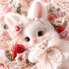 パネル生地　新柄　可愛いうさぎ8柄