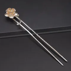 R849 アンティーク かんざし 925刻印 花 簪 髪飾り 和装小物